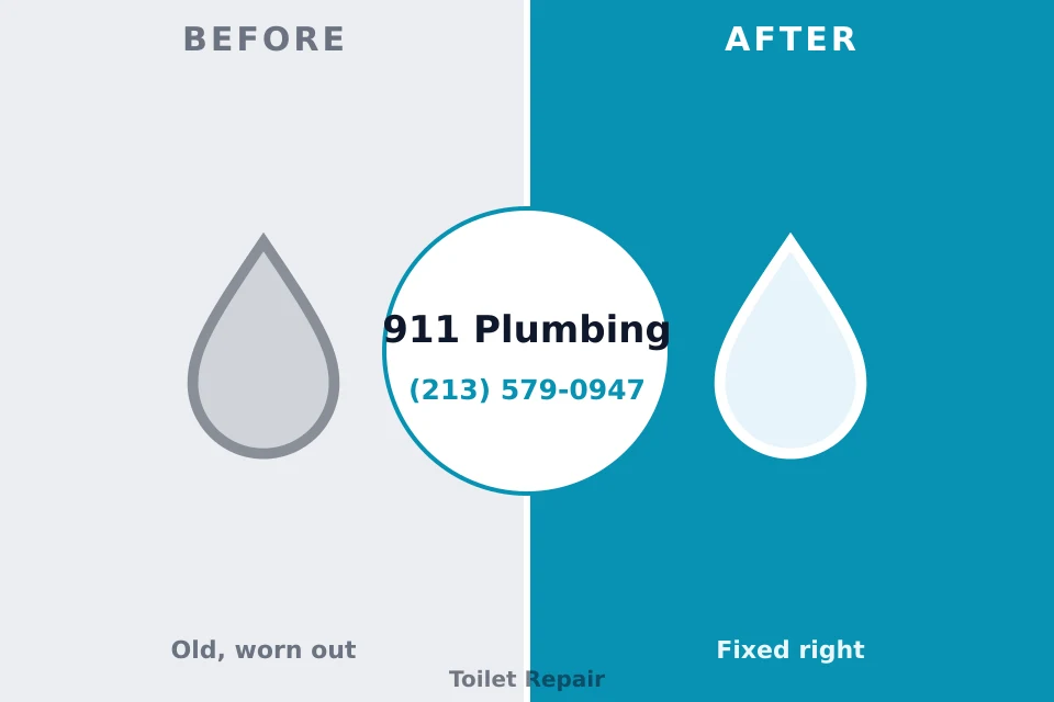 Before and after: plumbing company Rockdale, TX
